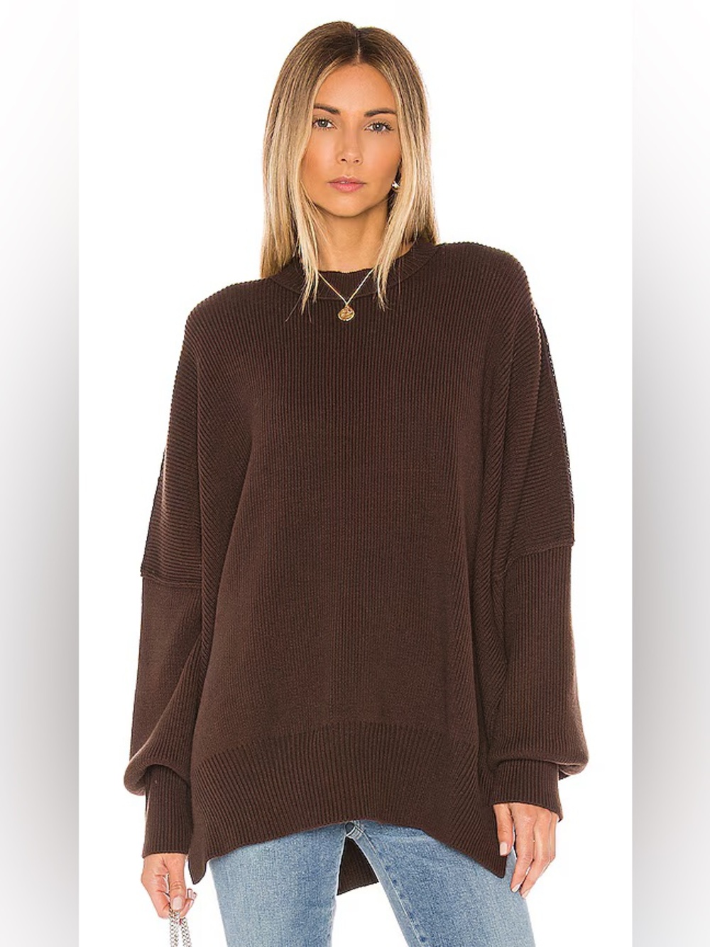 Free People Easy Street Tunic in Chocolate